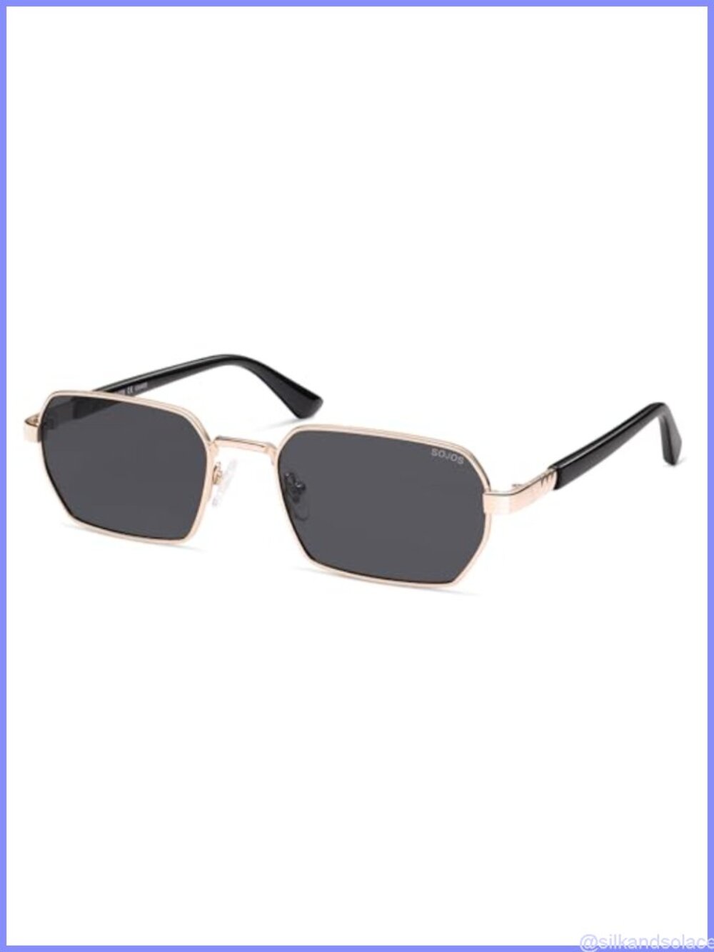 Retro Rectangle Polarized UV400 Sunglasses Full Frame Unisex